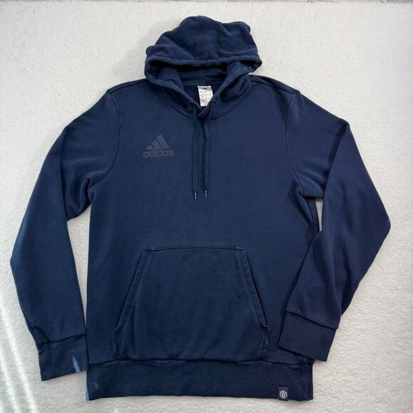 Adidas Manchester United #07 Sweatshirt Hoodie Soccer Premier League Blue Mens L - Picture 7 of 11